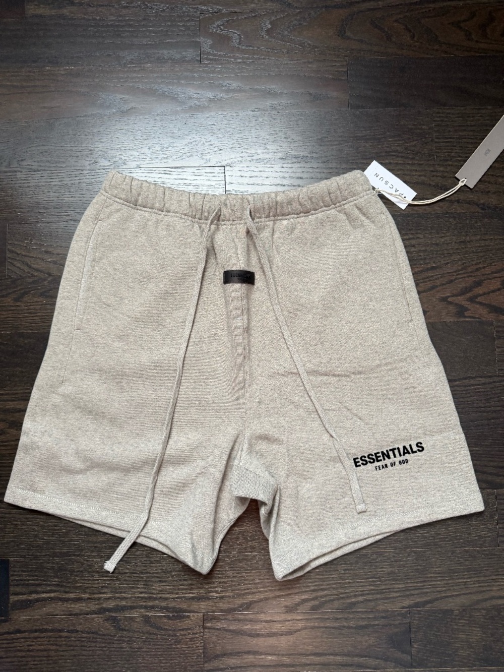 Fear of God Essentials Shorts SS22 Dark Oatmeal Gray Size Xtra Small